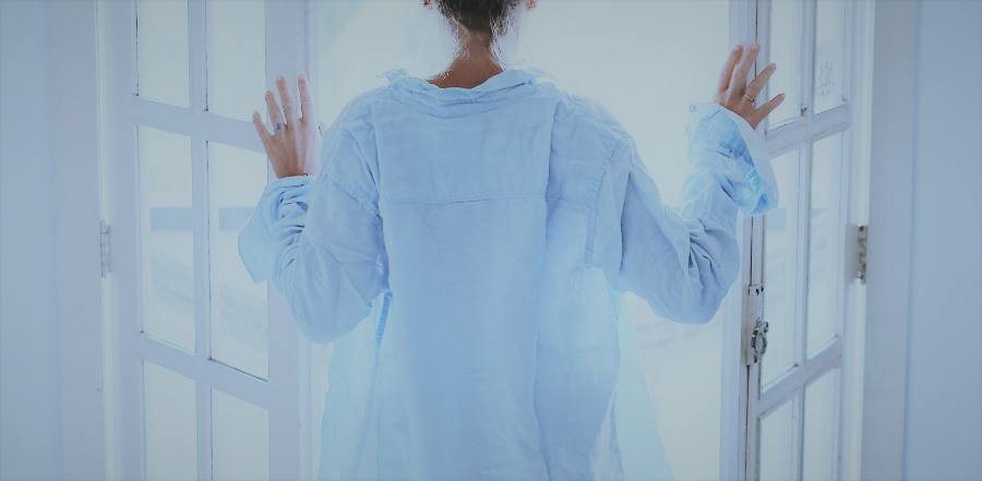 Employee in a doorway
